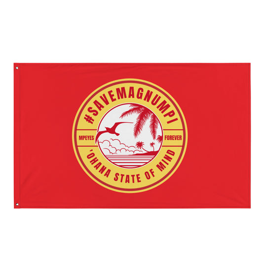 #SAVEMAGNUMPI Indoor Flag - Horizontal