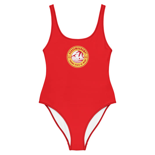 #SAVEMAGNUMPI One-Piece Swimsuit - Red