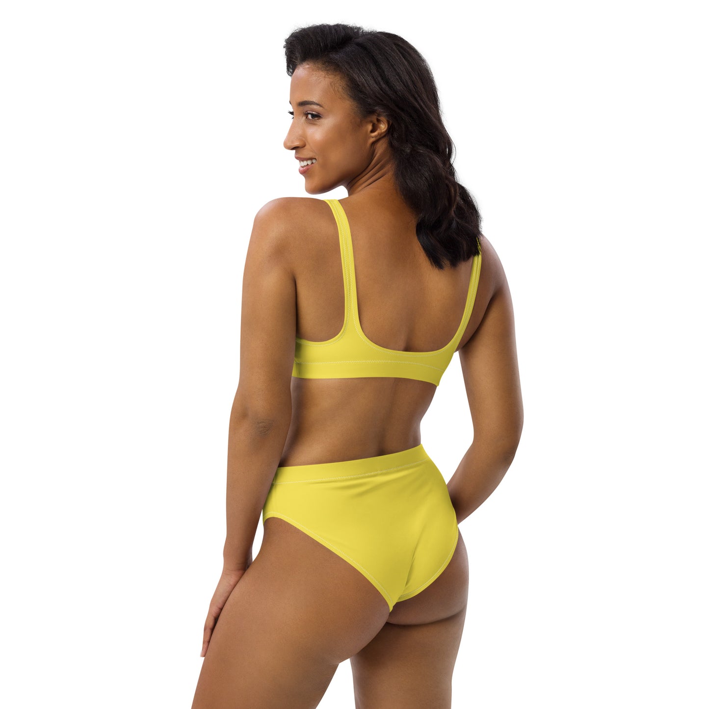 #SAVEMAGNUMPI High-Waisted Bikini - Yellow