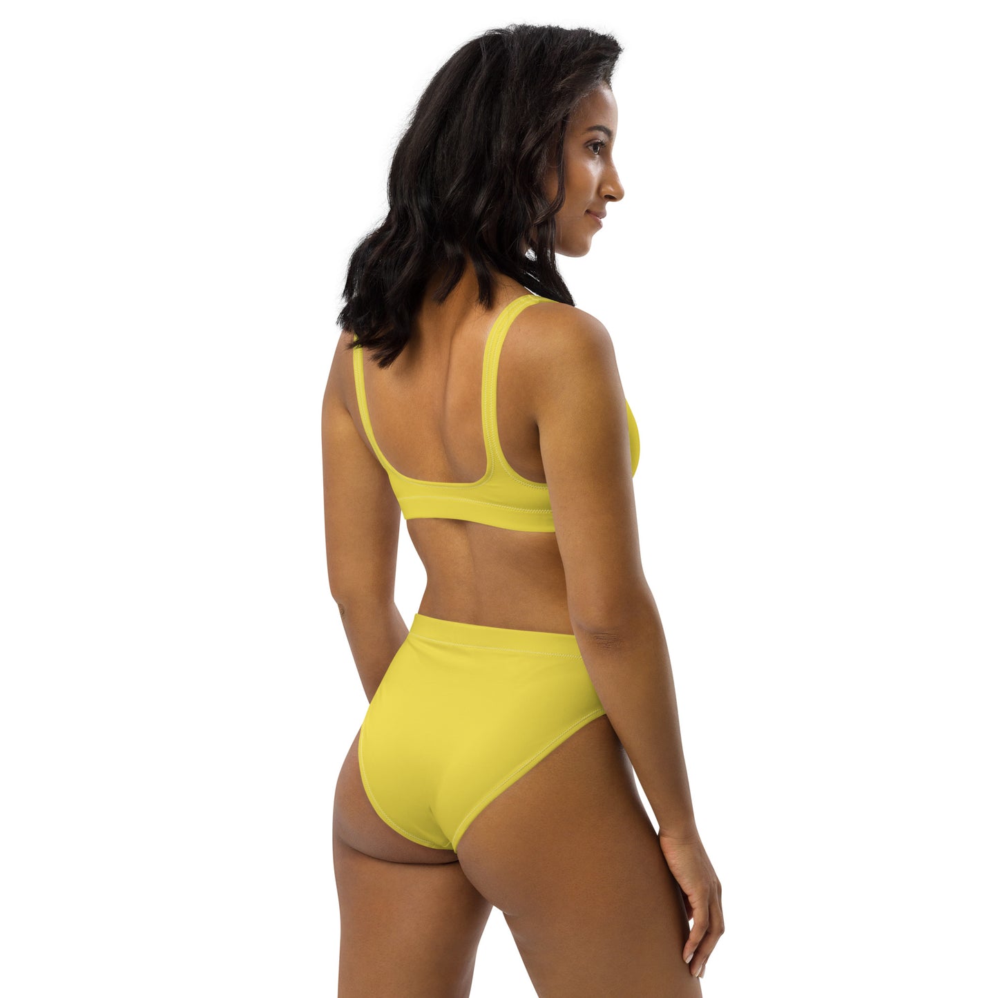 #SAVEMAGNUMPI High-Waisted Bikini - Yellow