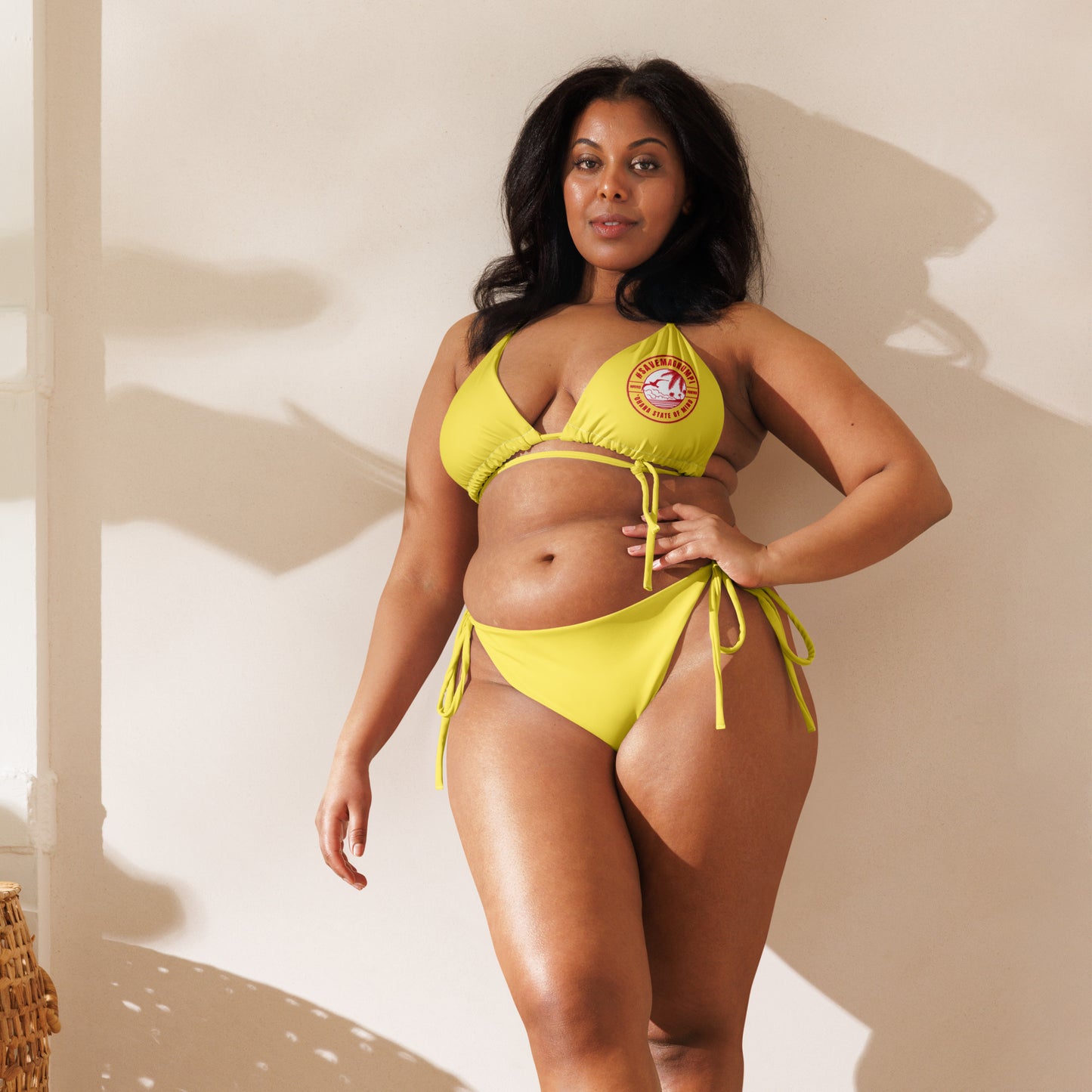 #SAVEMAGNUMPI String Bikini - Yellow