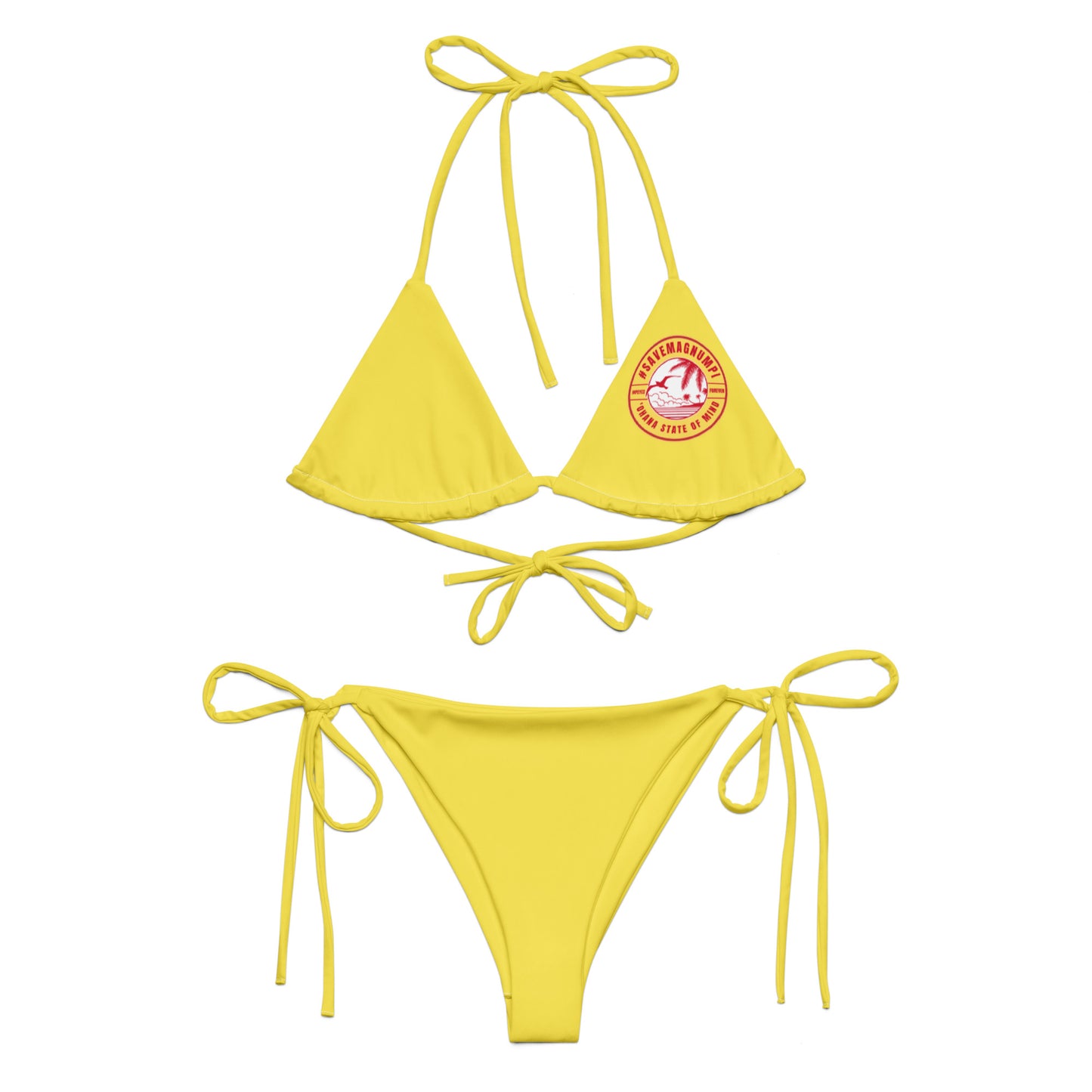 #SAVEMAGNUMPI String Bikini - Yellow