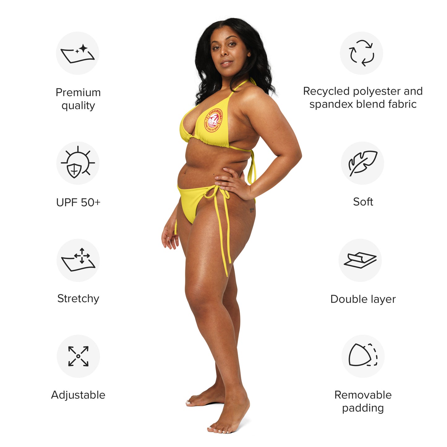 #SAVEMAGNUMPI String Bikini - Yellow