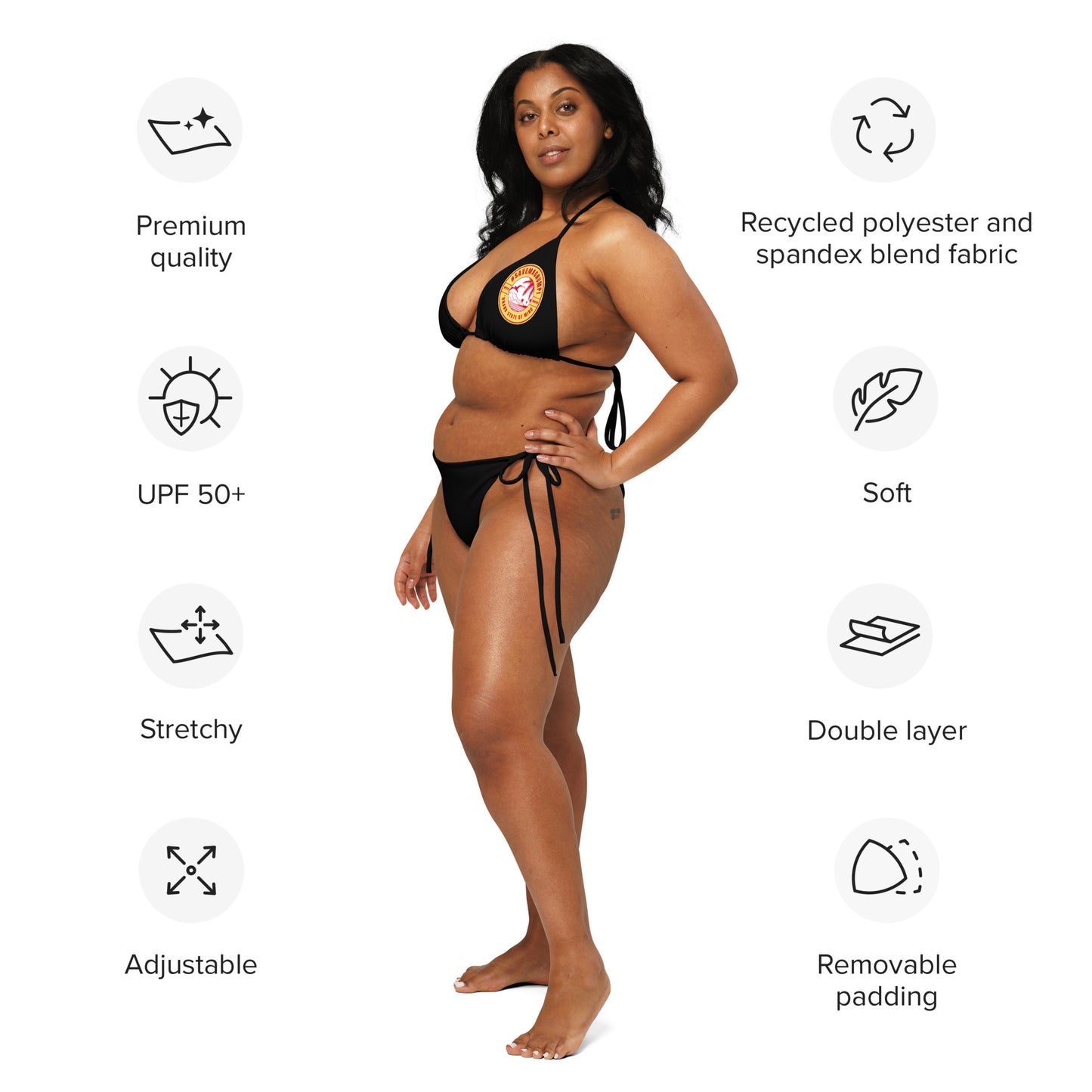 #SAVEMAGNUMPI String Bikini - Black