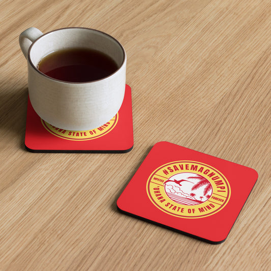 #SAVEMAGNUMPI Cork-Back Coaster