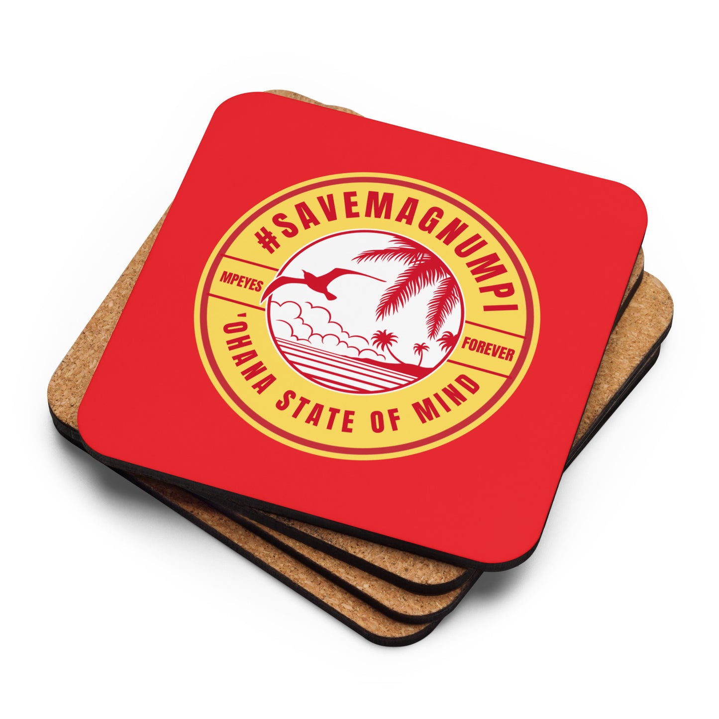 #SAVEMAGNUMPI Cork-Back Coaster