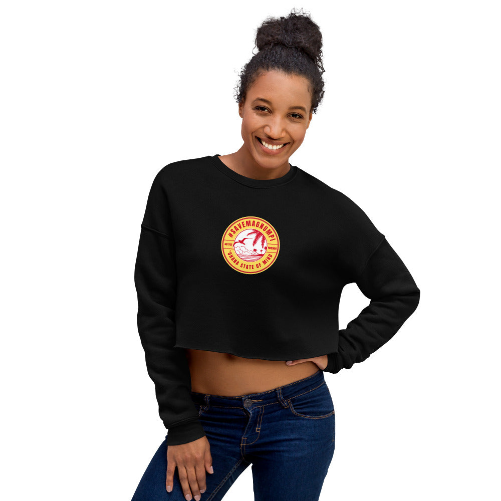 #SAVEMAGNUMPI Women's Crop Sweatshirt