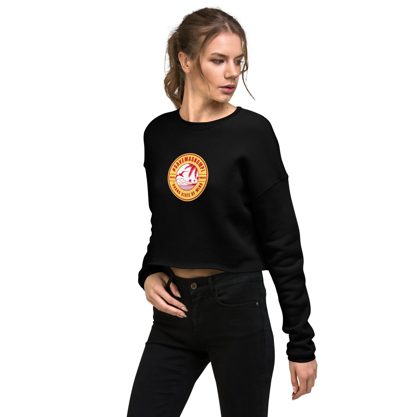 #SAVEMAGNUMPI Women's Crop Sweatshirt