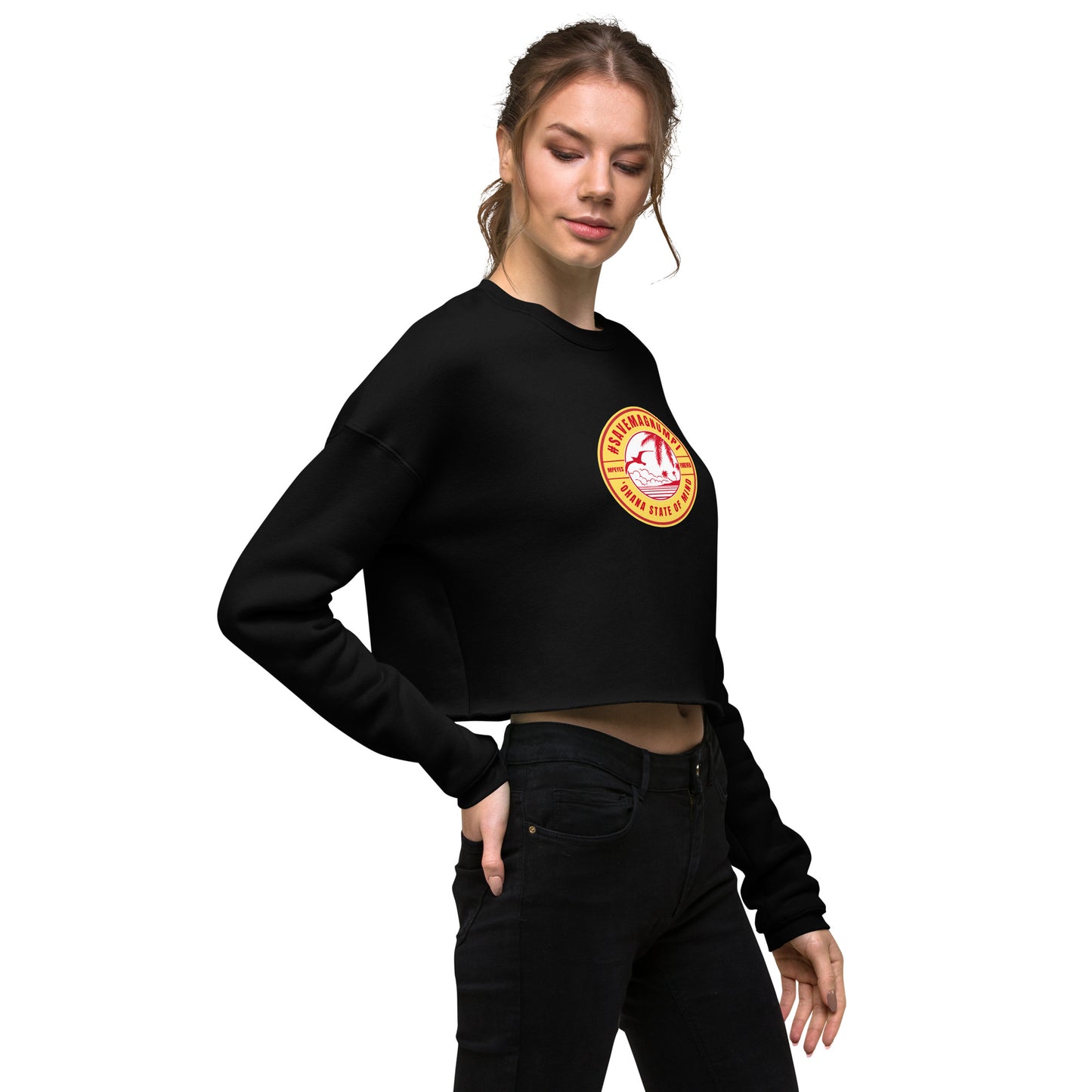 #SAVEMAGNUMPI Women's Crop Sweatshirt