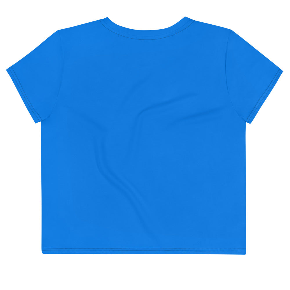 Make Today Epic Crop T-shirt - Bright Blue 39.00 bigkahunatshirts