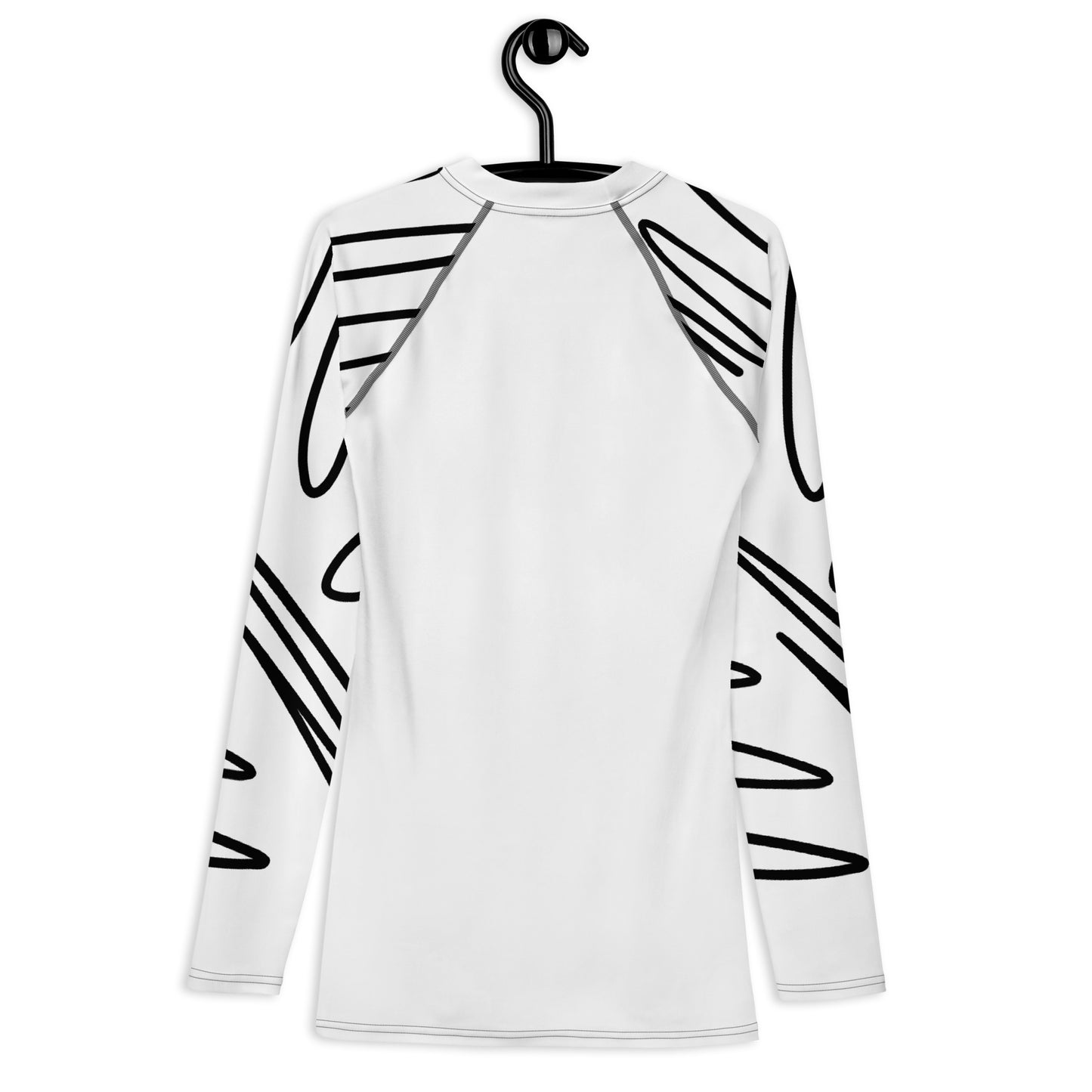 Black and White Men's Rash Guard 53.00 bigkahunatshirts