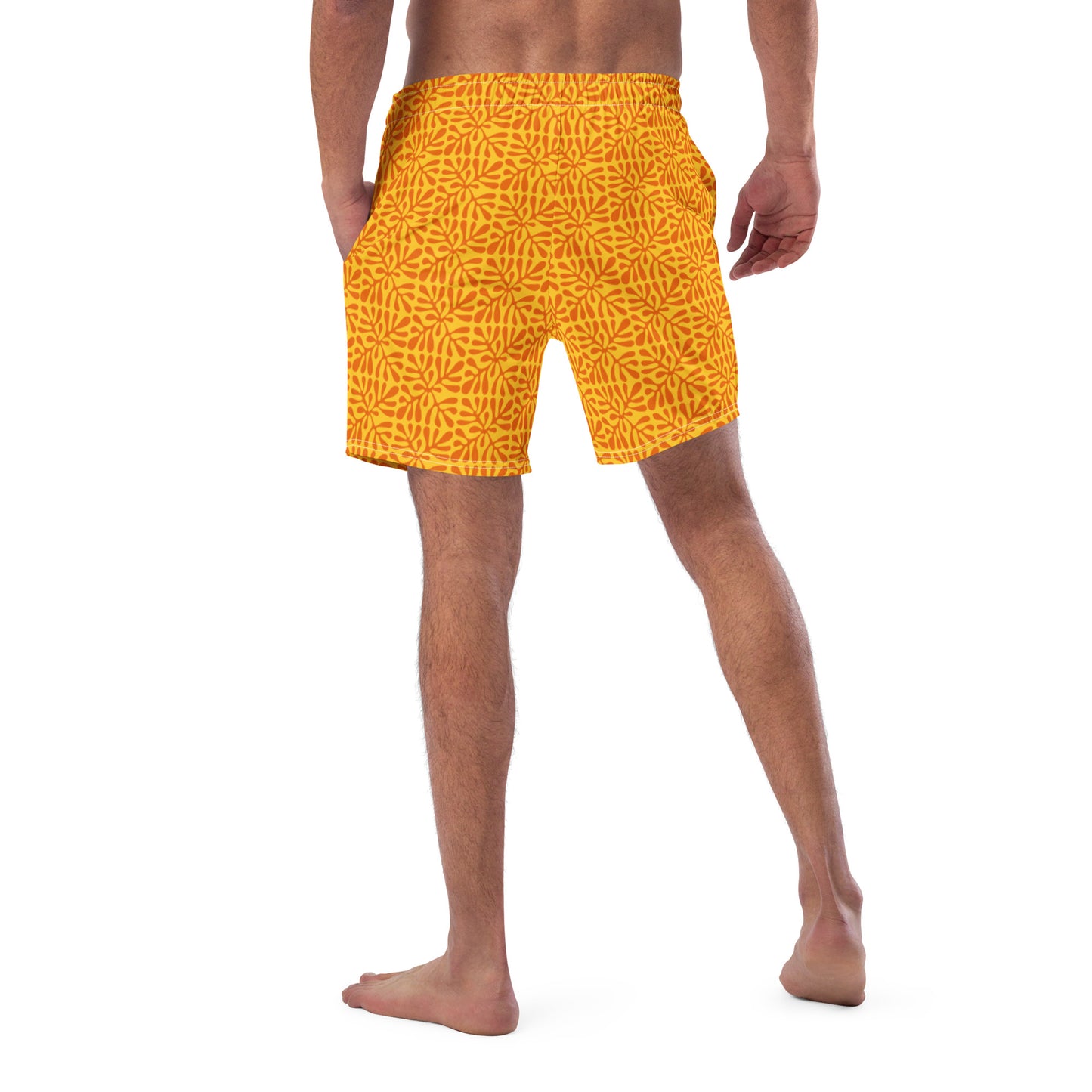 Swim Trunks for Men - Orange 'Alani 52.00 bigkahunatshirts