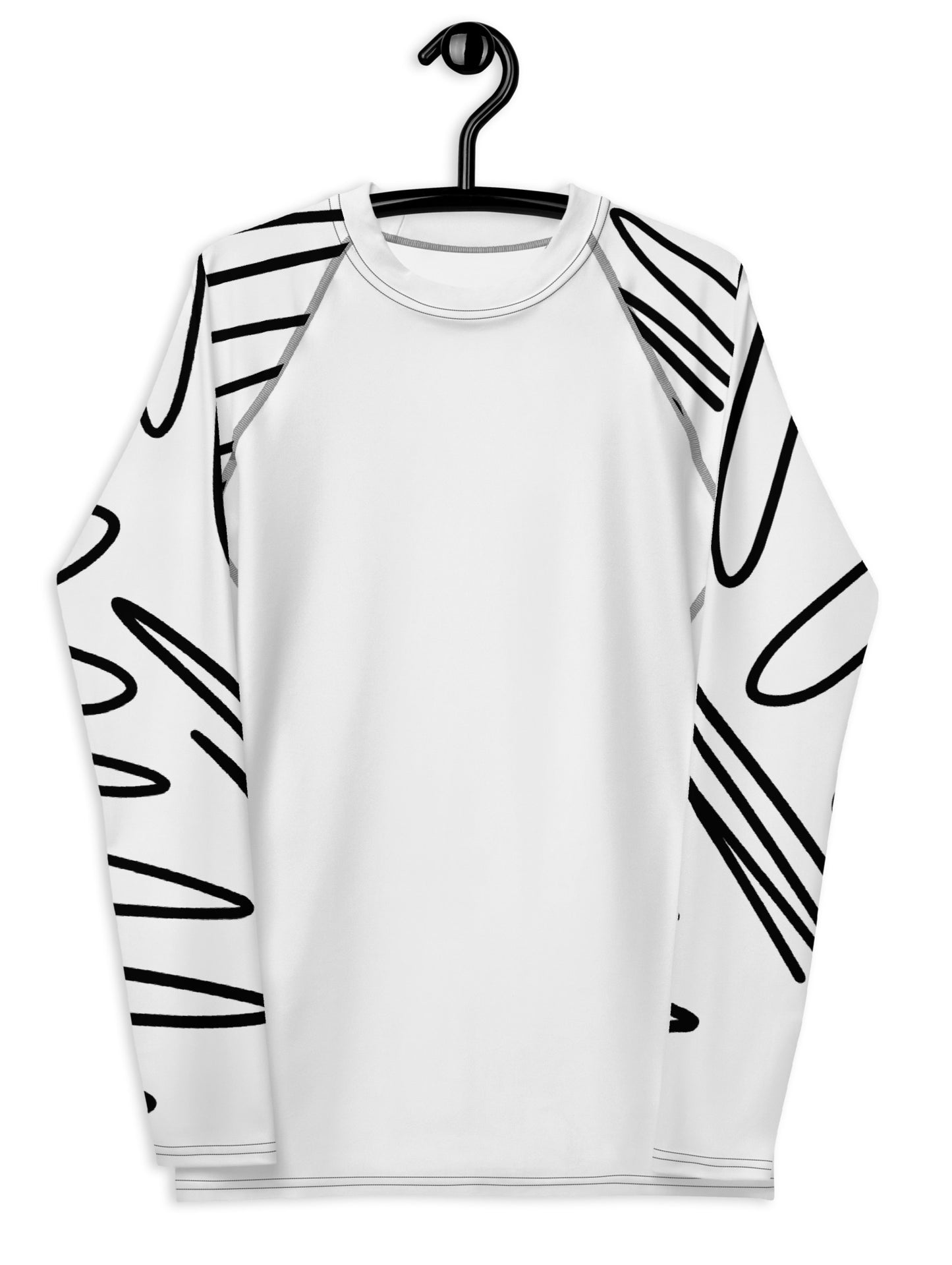 Black and White Men's Rash Guard 53.00 bigkahunatshirts