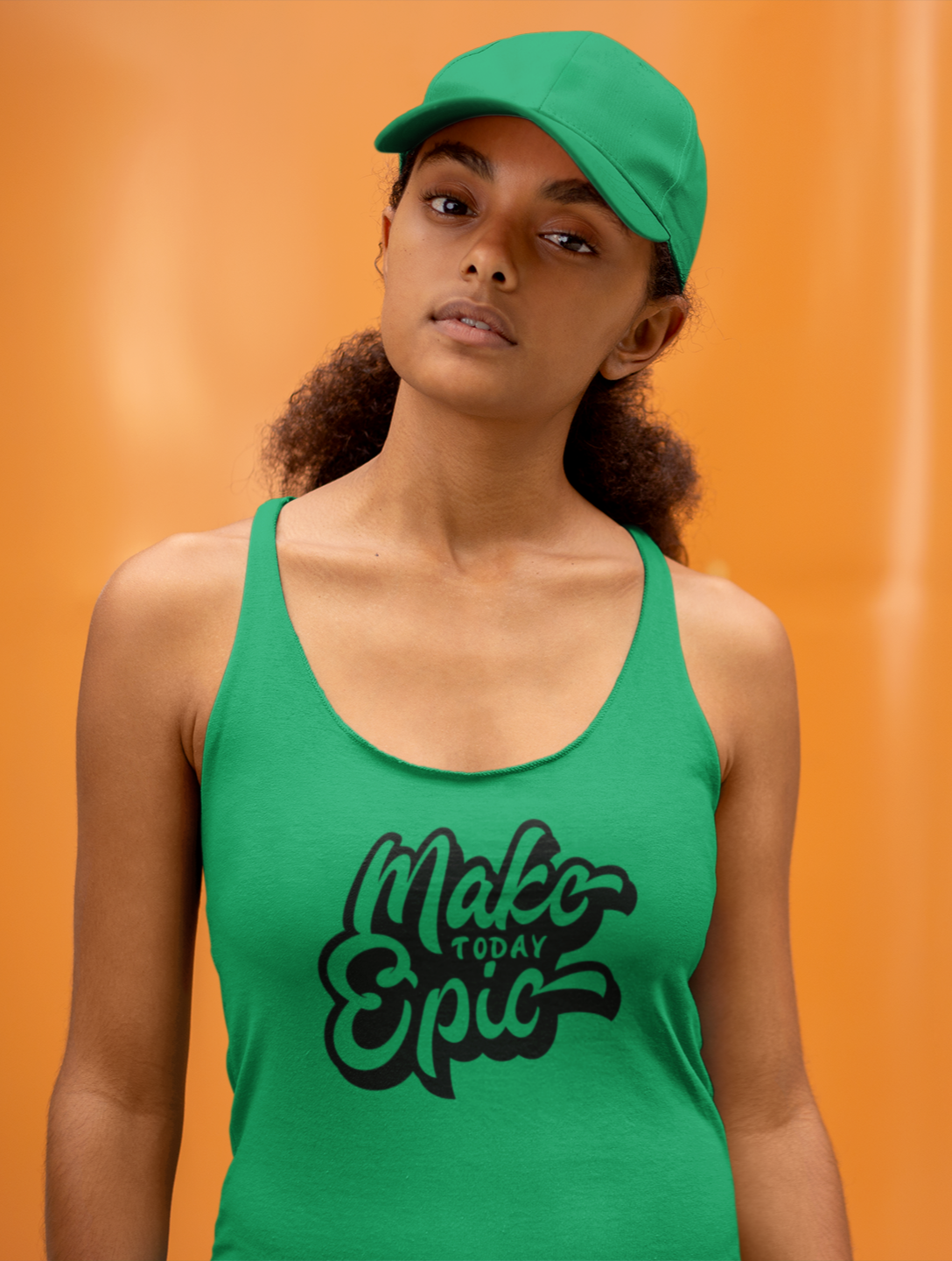 Make Today Epic Racerback Tank 34.00 bigkahunatshirts