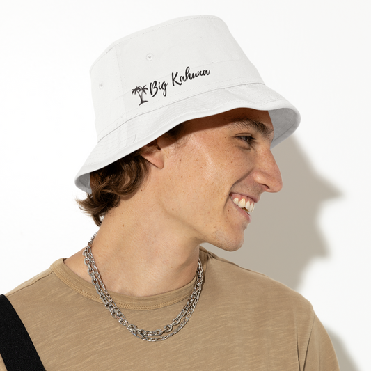 Bucket Hat - White 29.00 bigkahunatshirts