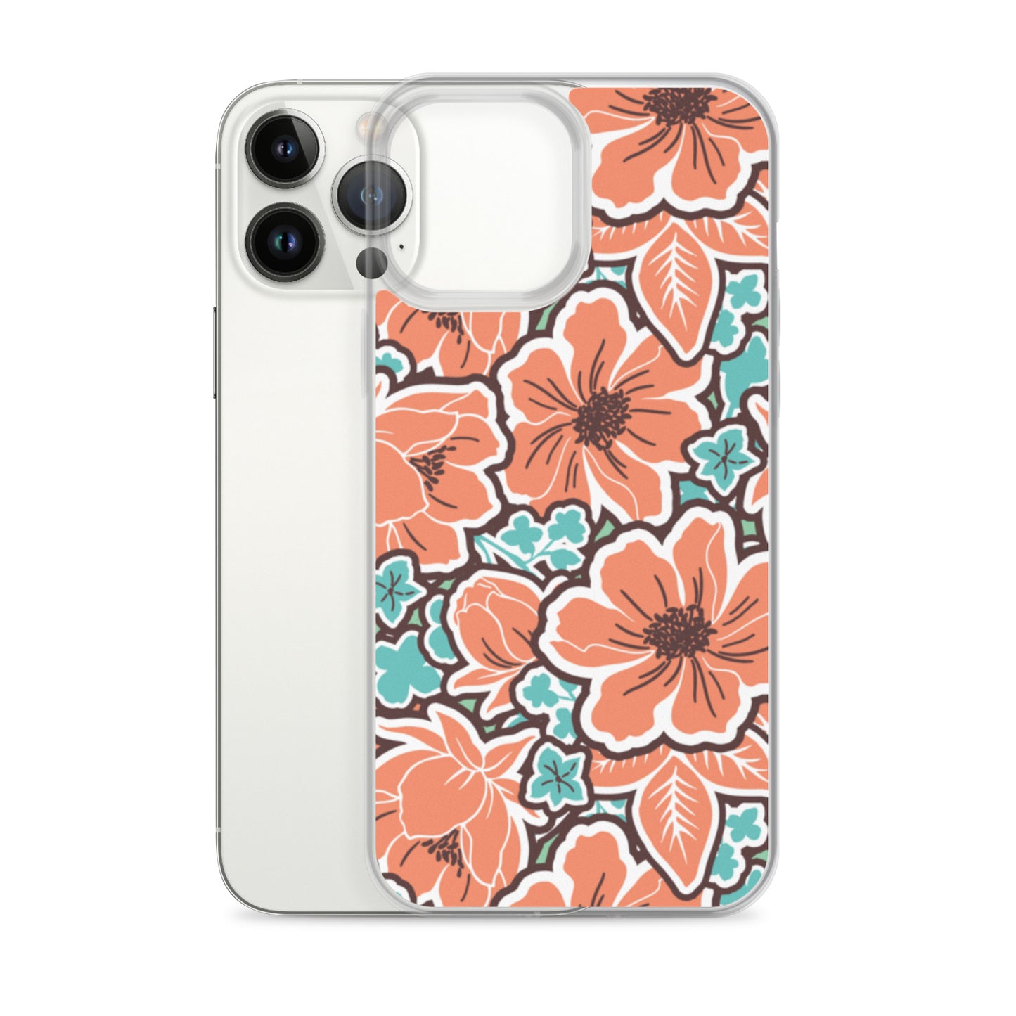 iPhone Case - Orange Hibiscus - 17 sizes 20.00 bigkahunatshirts