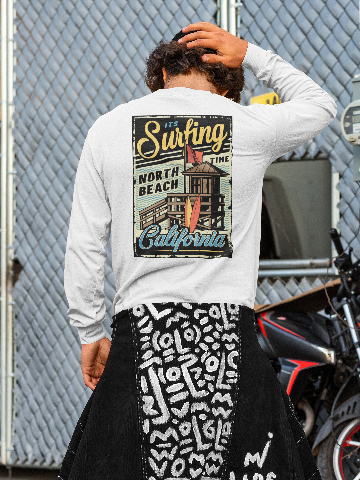 It's Surfing Time California - Long Sleeve