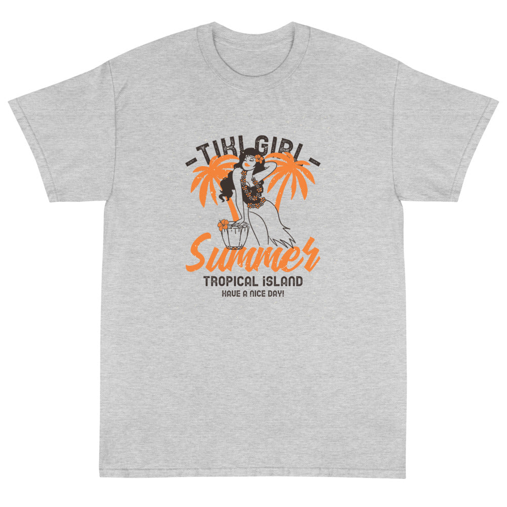 Tiki Girl Summer T-shirt 34.00 bigkahunatshirts