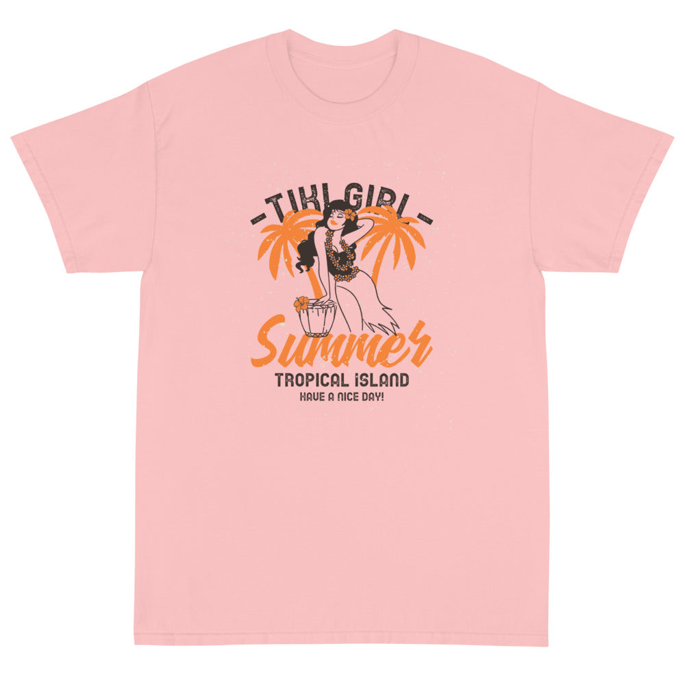 Tiki Girl Summer T-shirt 34.00 bigkahunatshirts