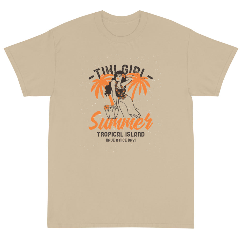 Tiki Girl Summer T-shirt 34.00 bigkahunatshirts