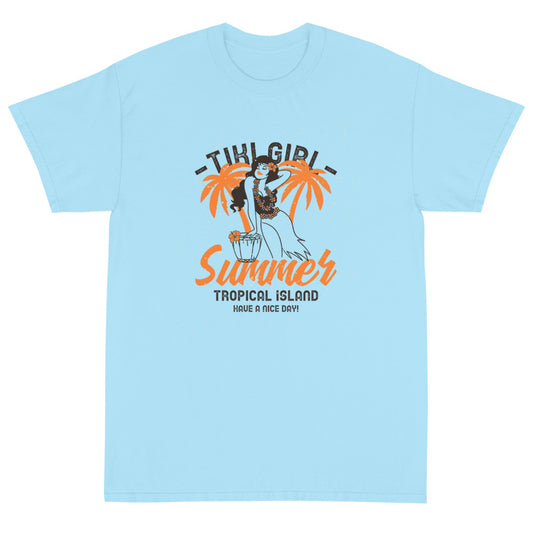 Tiki Girl Summer T-shirt 34.00 bigkahunatshirts