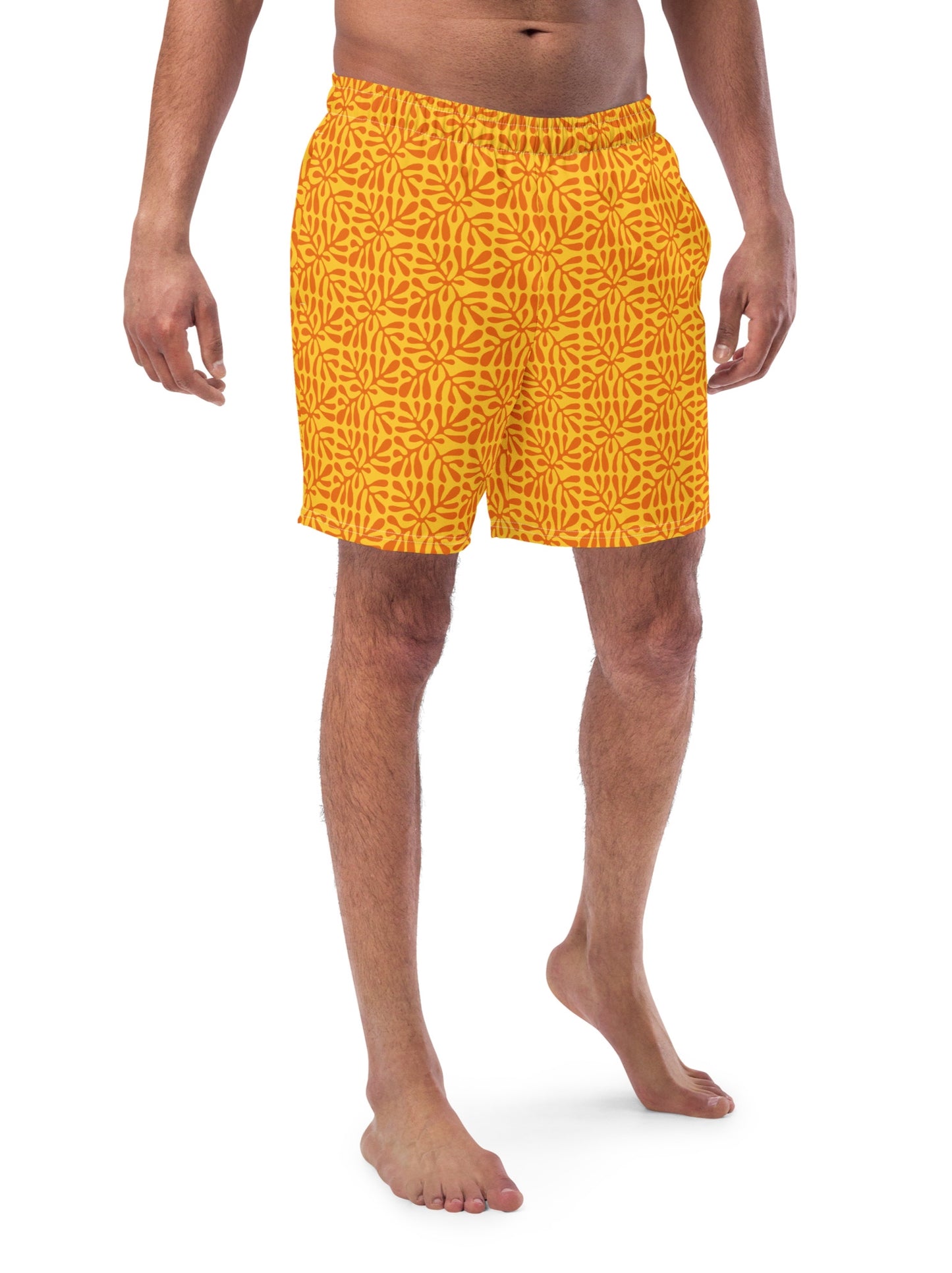 Swim Trunks for Men - Orange 'Alani 52.00 bigkahunatshirts