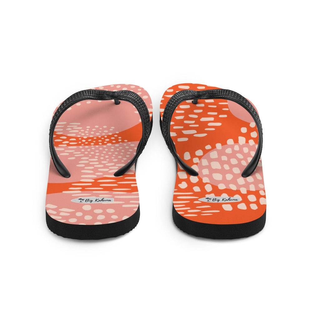Flip-Flops - Orange pattern 20.00 bigkahunatshirts