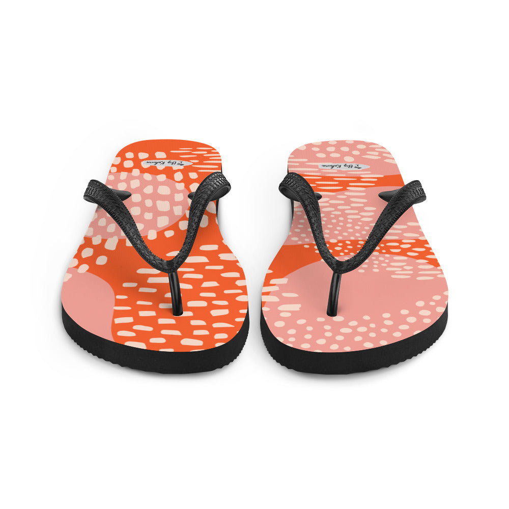Flip-Flops - Orange pattern 20.00 bigkahunatshirts
