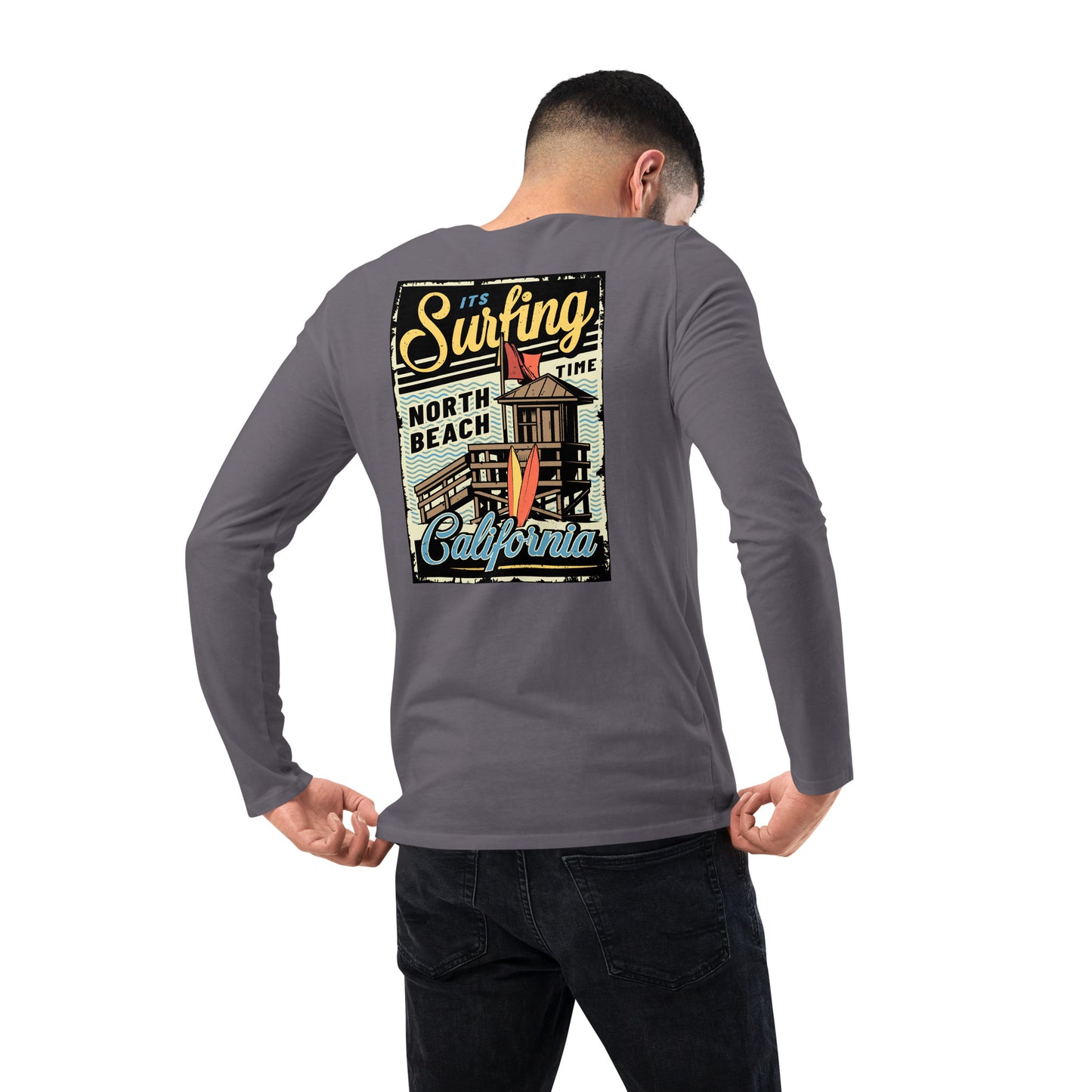 It's Surfing Time California - Long Sleeve