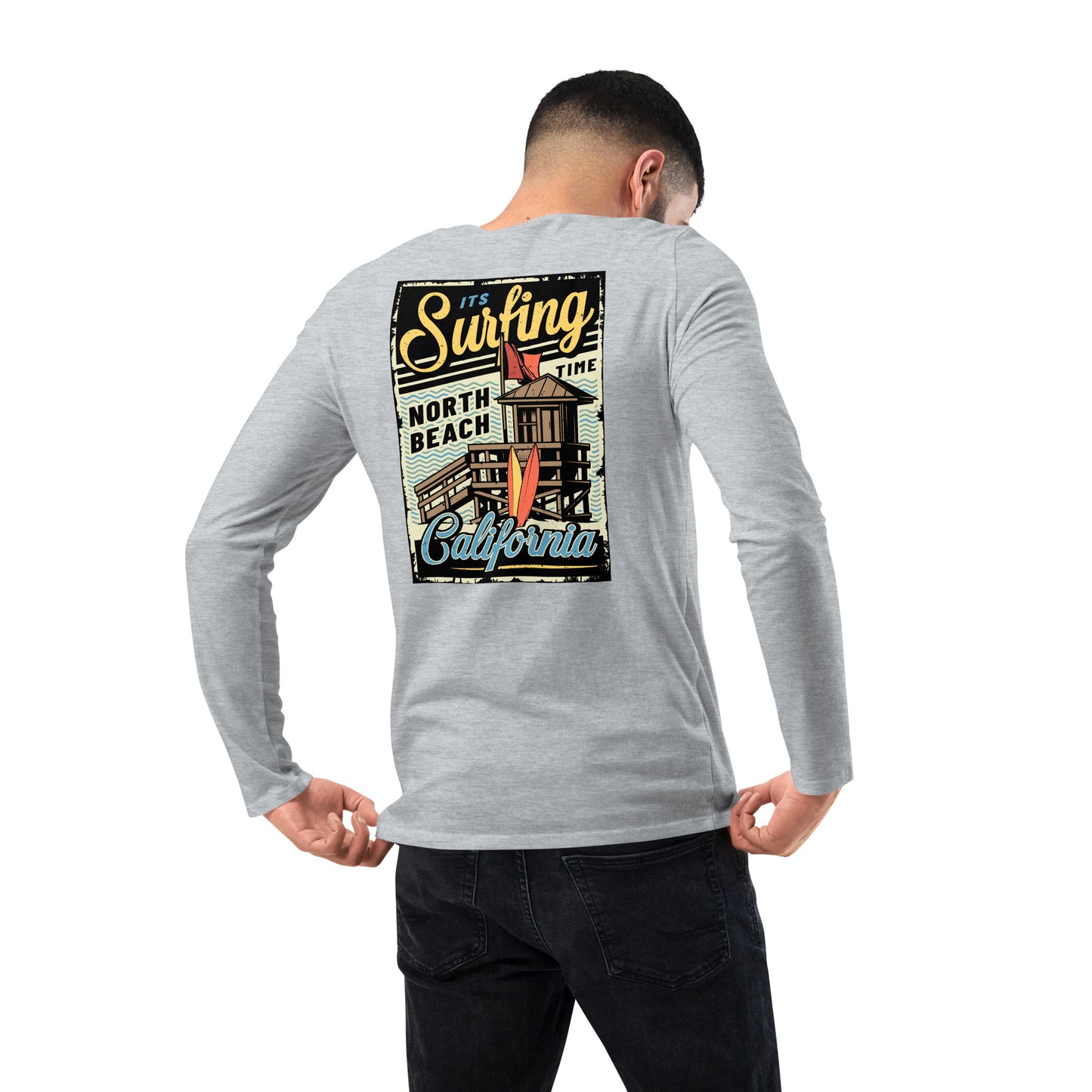 It's Surfing Time California - Long Sleeve