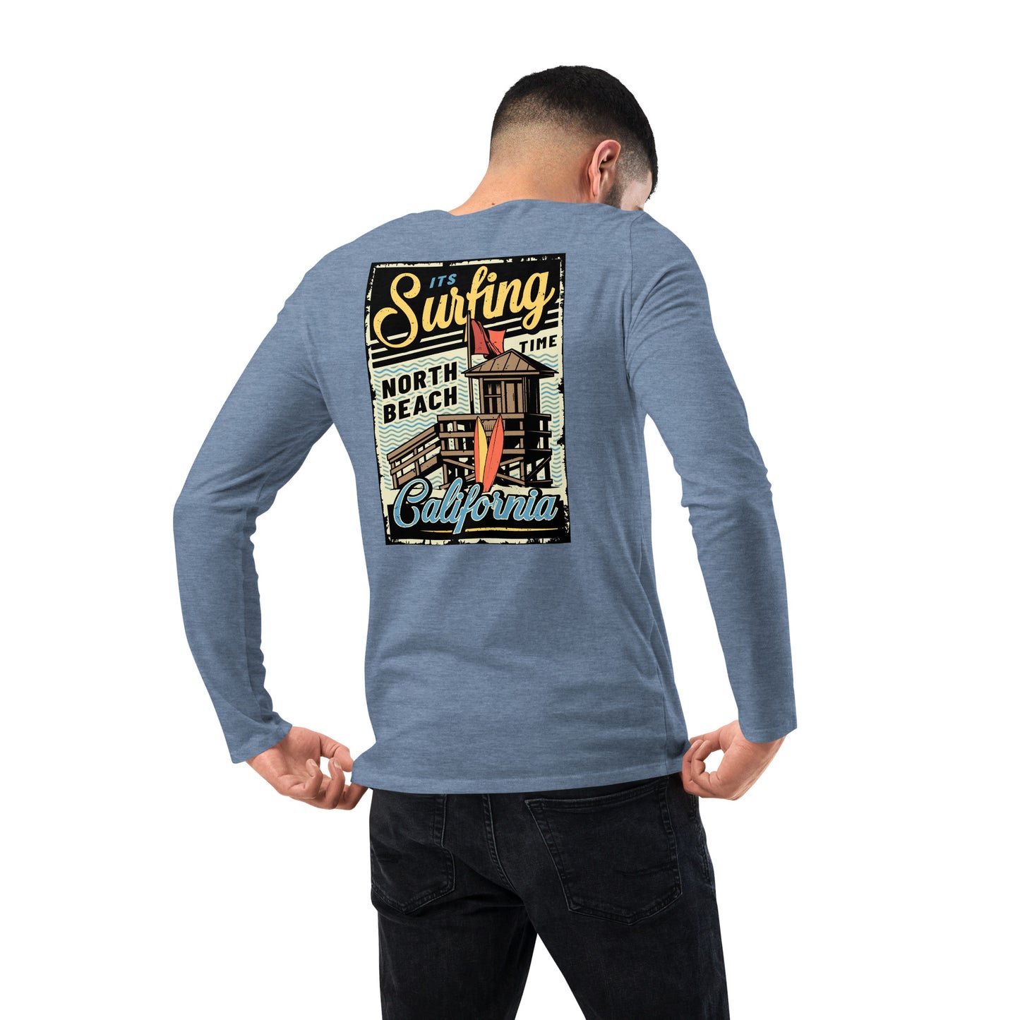 It's Surfing Time California - Long Sleeve