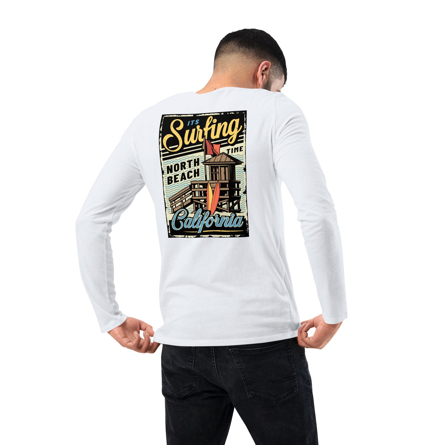 It's Surfing Time California - Long Sleeve