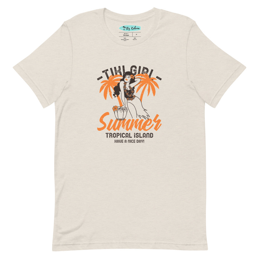 Tiki Girl Summer T-Shirt 2 - more colors! 34.00 bigkahunatshirts