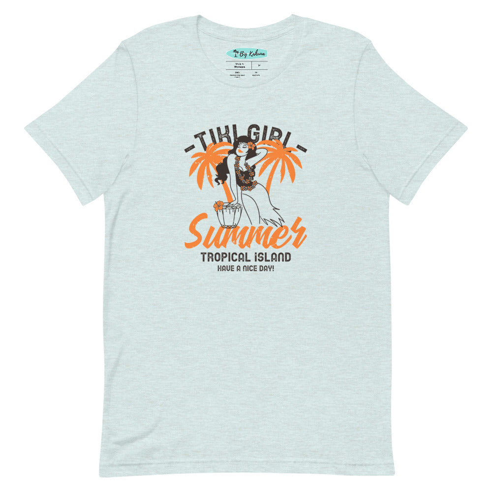 Tiki Girl Summer T-Shirt 2 - more colors! 34.00 bigkahunatshirts