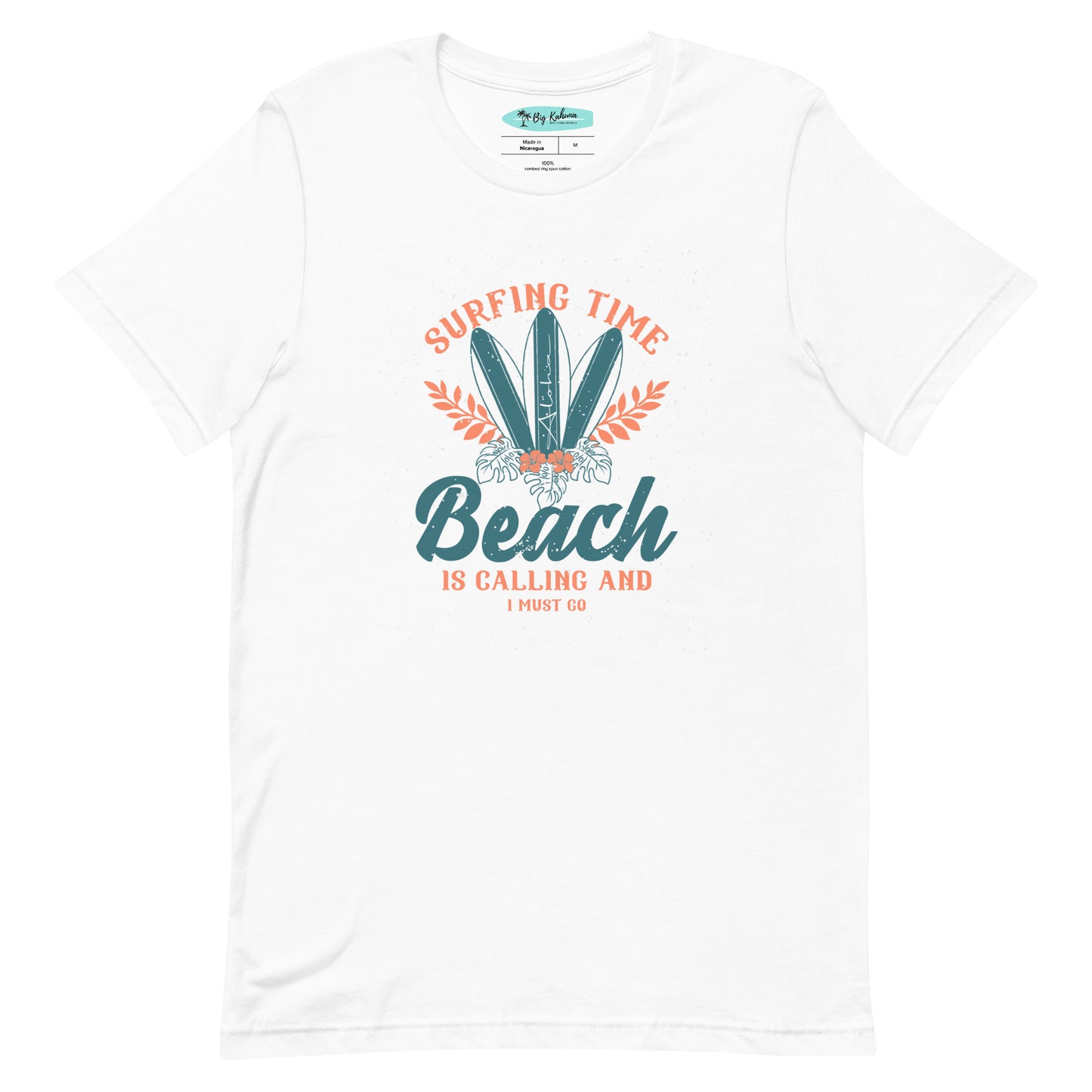 Surfing Time T-shirt 30.00 bigkahunatshirts