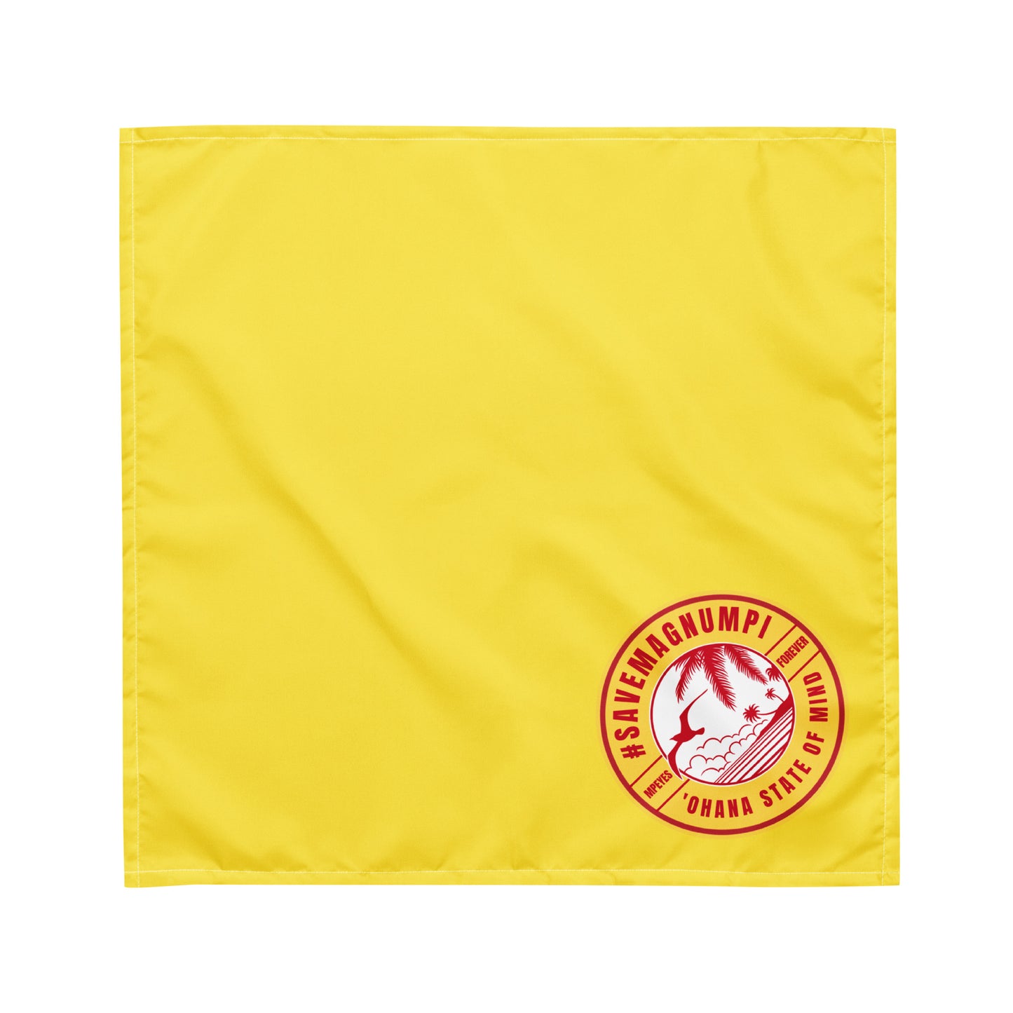 #SAVEMAGNUMPI Pet Bandana - Yellow