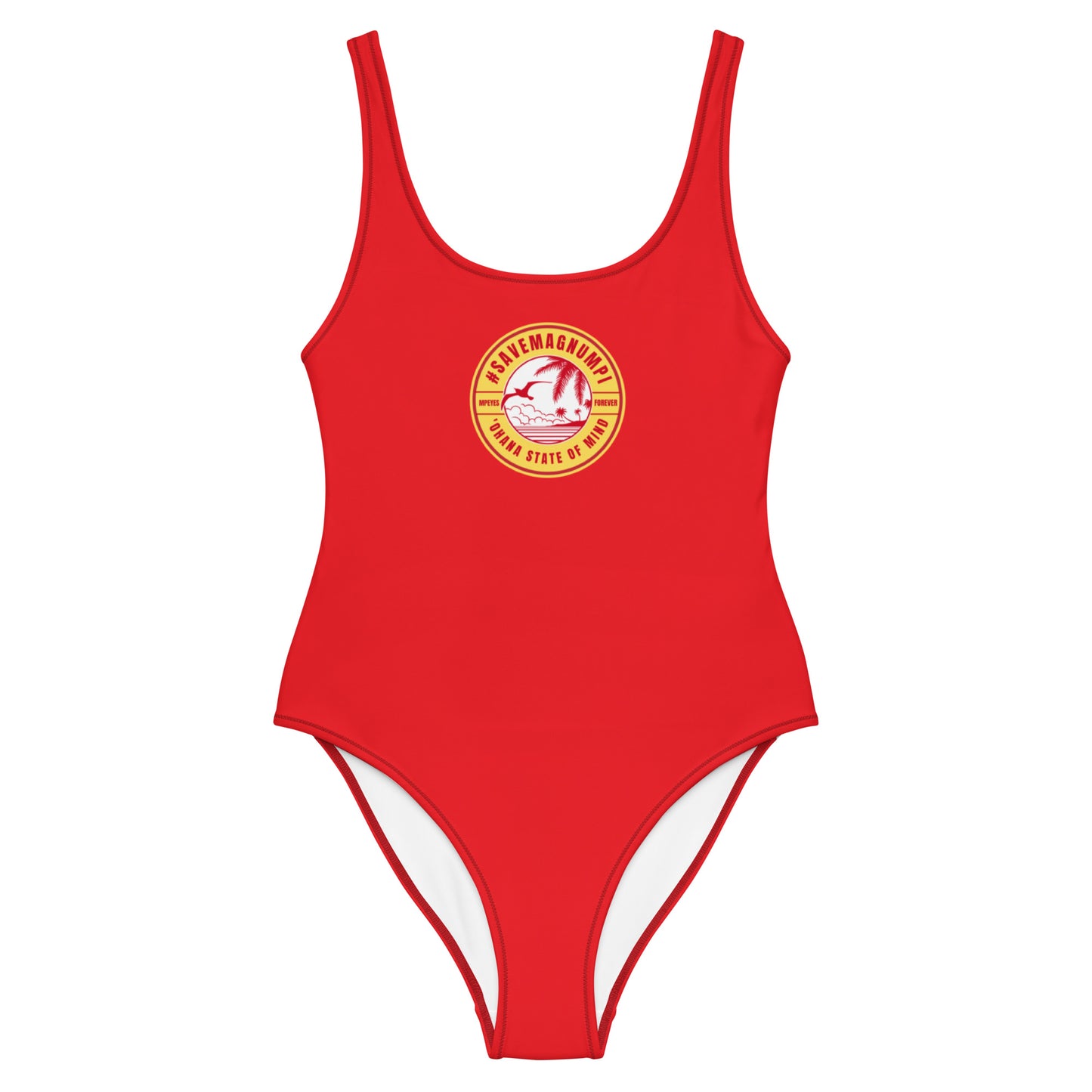 #SAVEMAGNUMPI One-Piece Swimsuit - Red