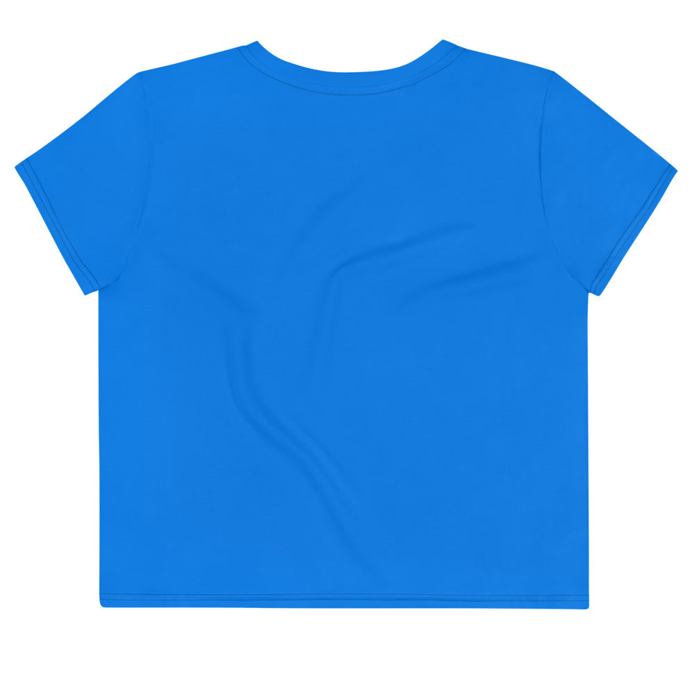 Make Today Epic Crop T-shirt - Bright Blue  39.00 bigkahunatshirts