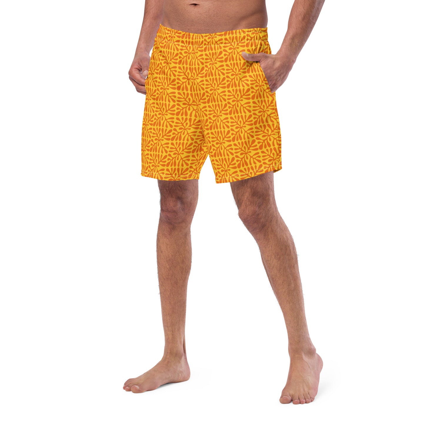Swim Trunks for Men - Orange 'Alani  52.00 bigkahunatshirts