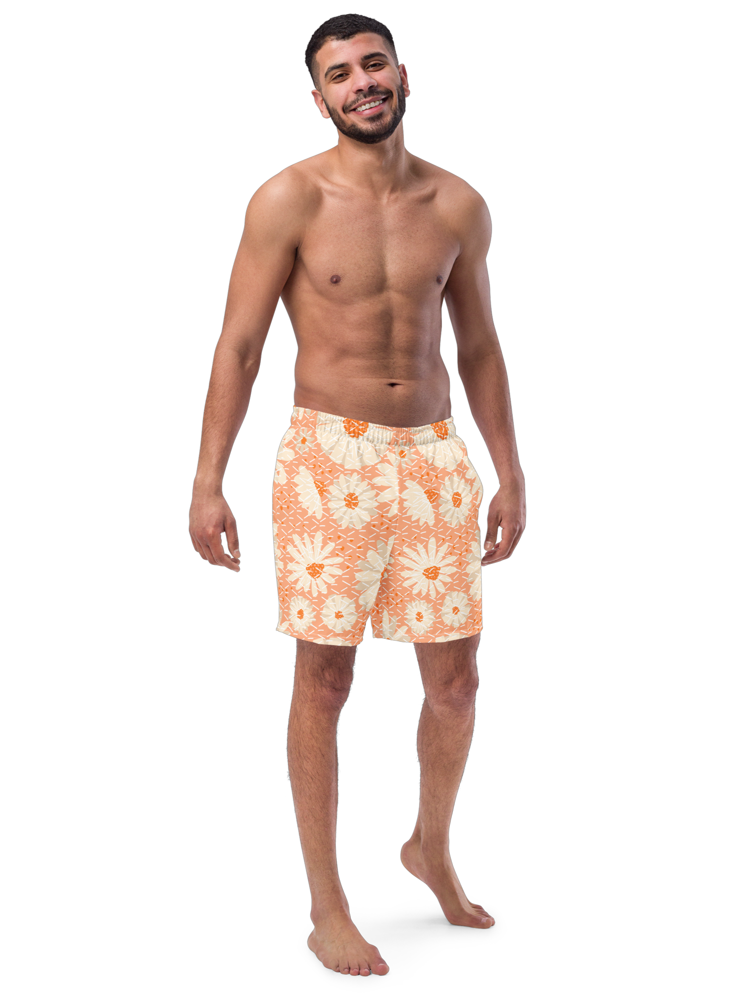 Hawaiian Flower Men's Swim Trunks  52.00 bigkahunatshirts