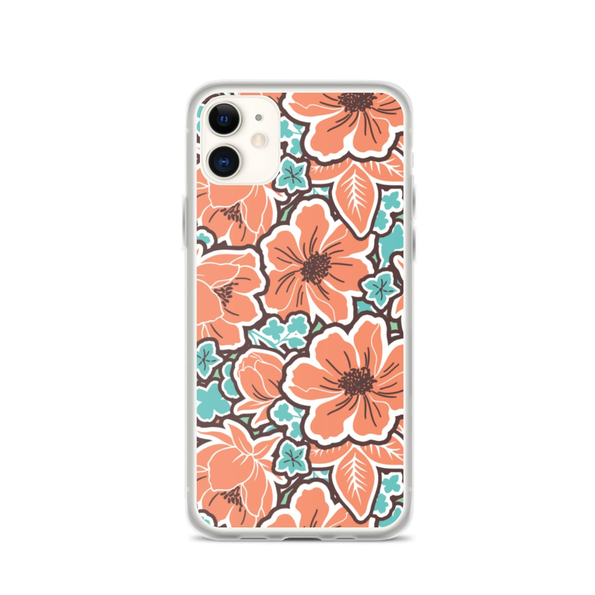 iPhone Case - Orange Hibiscus - 17 sizes  20.00 bigkahunatshirts