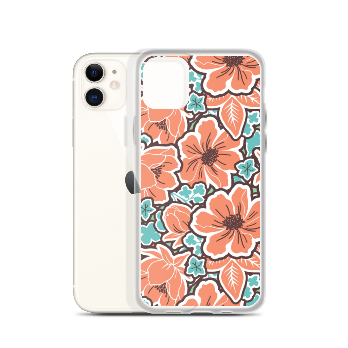 iPhone Case - Orange Hibiscus - 17 sizes  20.00 bigkahunatshirts