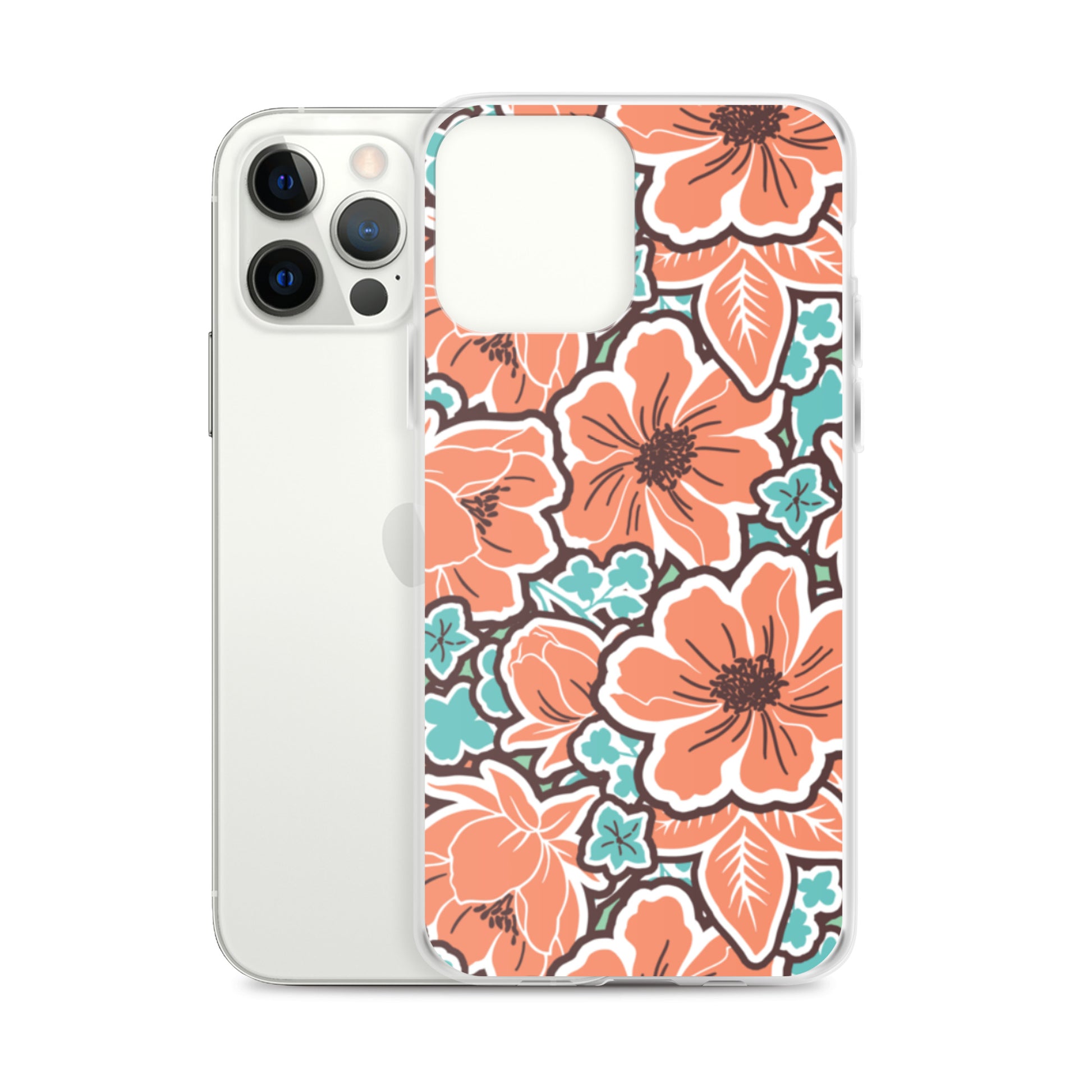 iPhone Case - Orange Hibiscus - 17 sizes  20.00 bigkahunatshirts