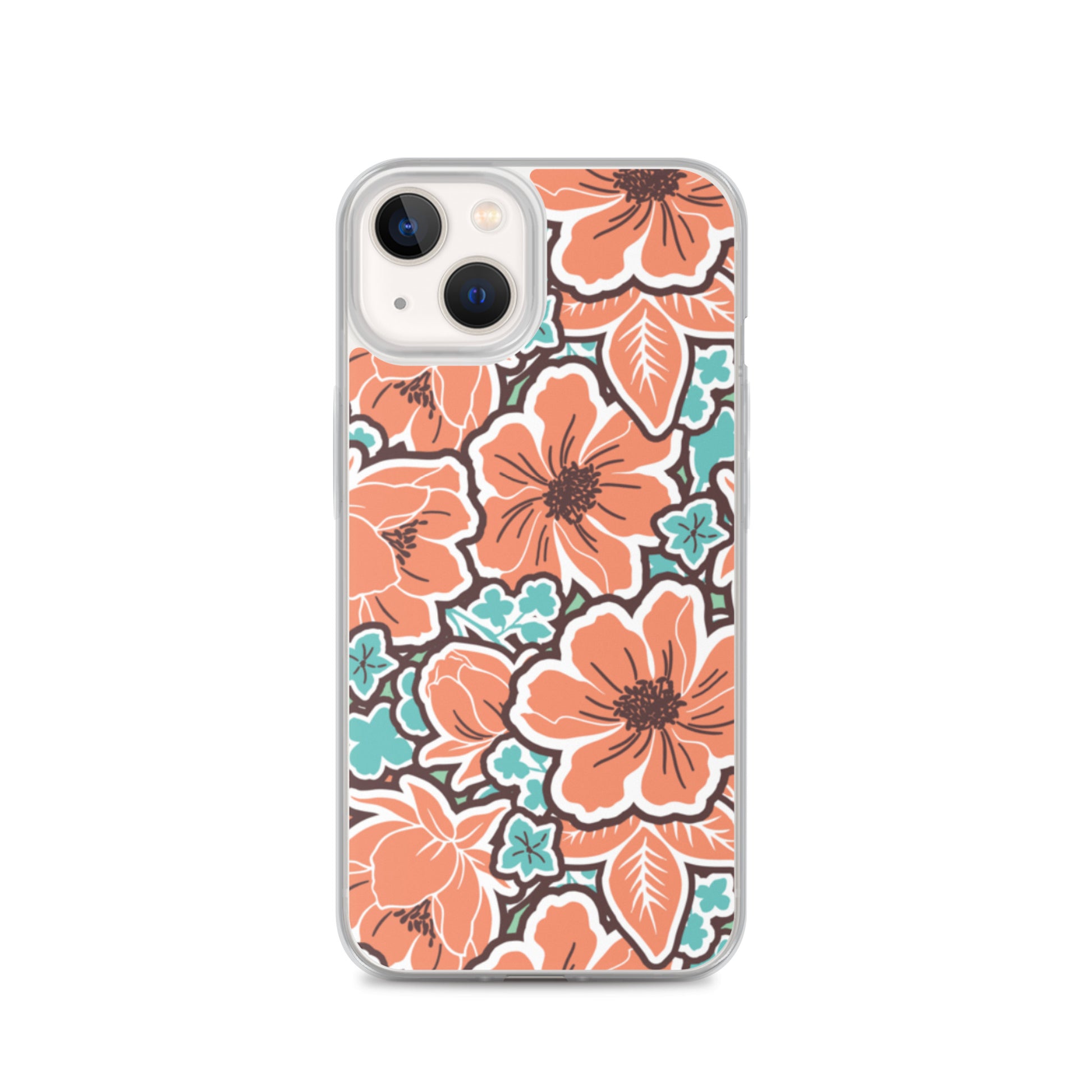 iPhone Case - Orange Hibiscus - 17 sizes  20.00 bigkahunatshirts