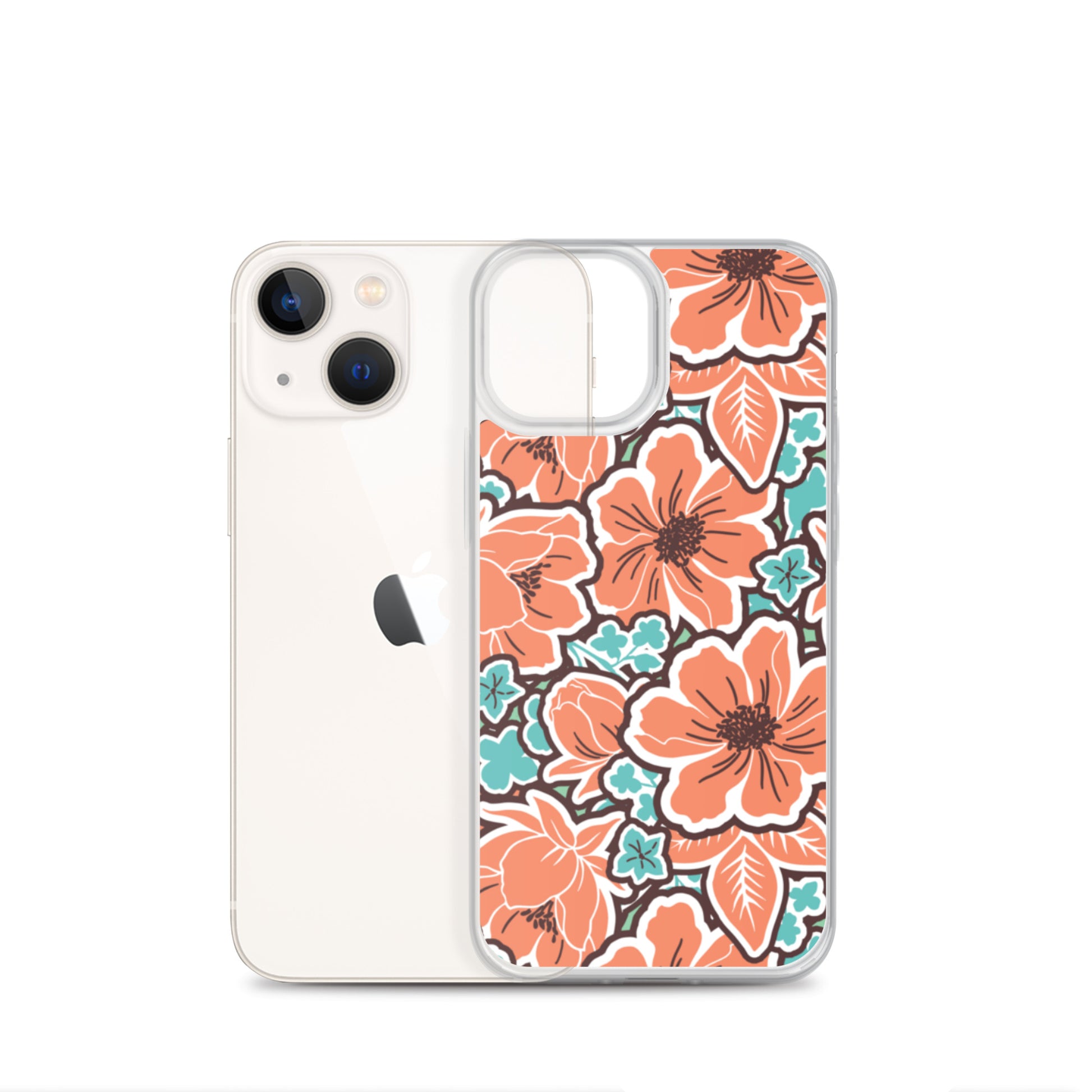 iPhone Case - Orange Hibiscus - 17 sizes  20.00 bigkahunatshirts