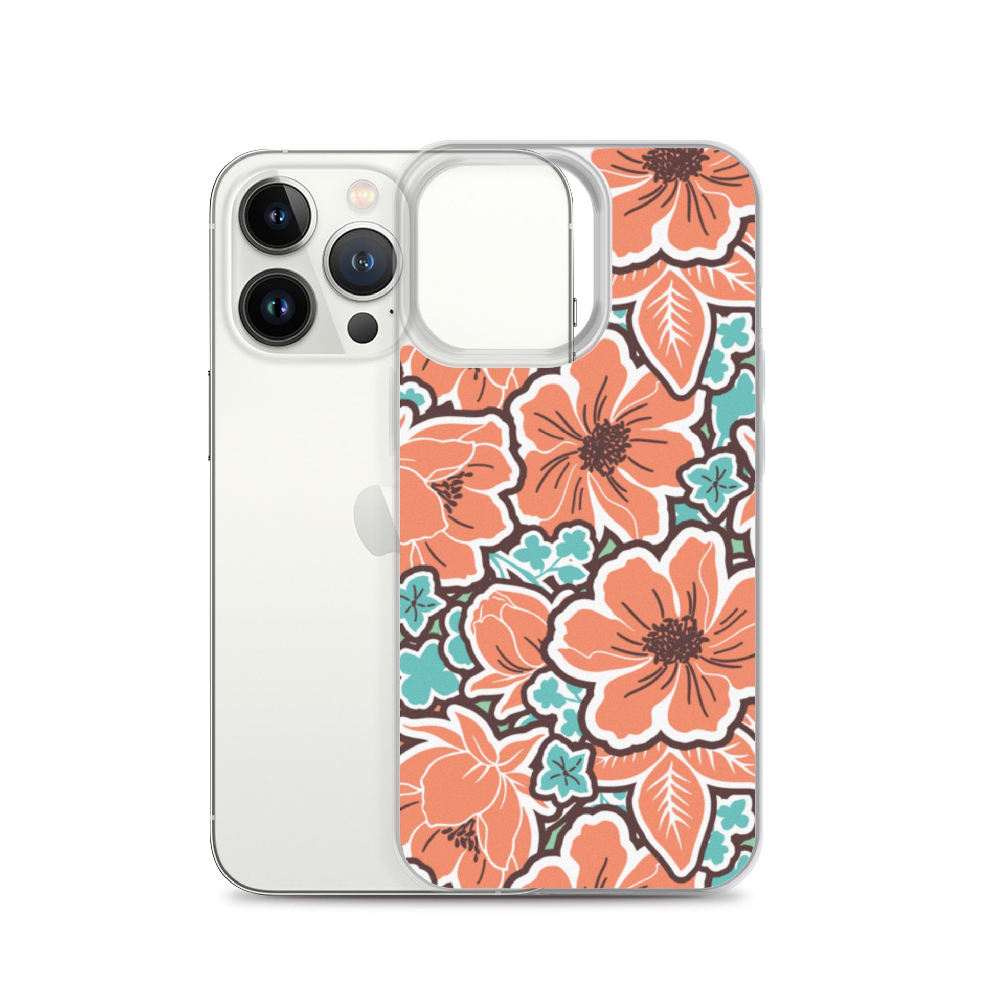 iPhone Case - Orange Hibiscus - 17 sizes  20.00 bigkahunatshirts