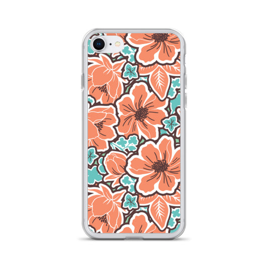 iPhone Case - Orange Hibiscus - 17 sizes  20.00 bigkahunatshirts