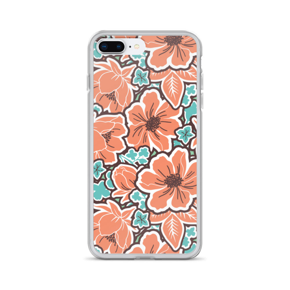 iPhone Case - Orange Hibiscus - 17 sizes  20.00 bigkahunatshirts