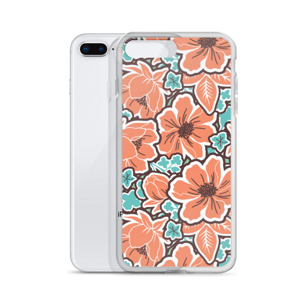 iPhone Case - Orange Hibiscus - 17 sizes  20.00 bigkahunatshirts