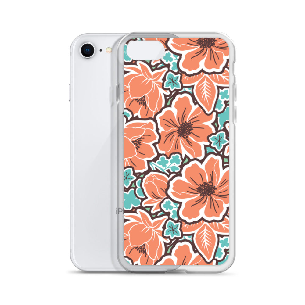 iPhone Case - Orange Hibiscus - 17 sizes  20.00 bigkahunatshirts